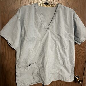 Light Blue Scrub Top Medium
